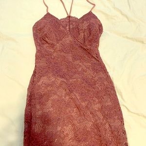 Short maroon homecoming dress